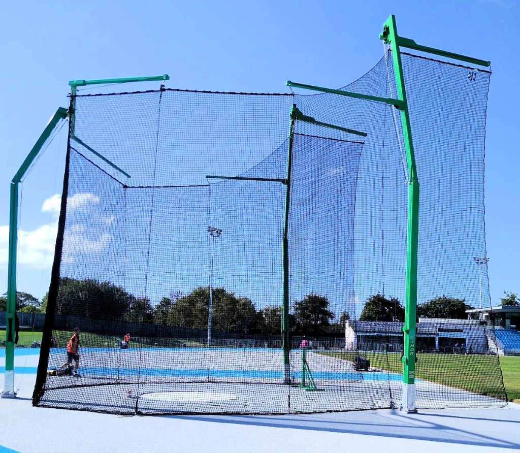 athletics equipment, Playhard sports, play hard sports, play hard sports equipment, Playhard, hammer throw cage, hammer throw, hammer cage, hammer throw clearview, hammer throw net, hammer throw equipment